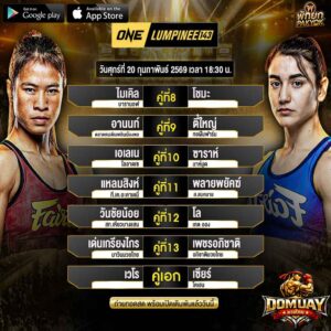 โปรแกรมมวยone2