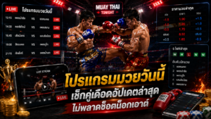 โปรแกรมมวยวันนี้